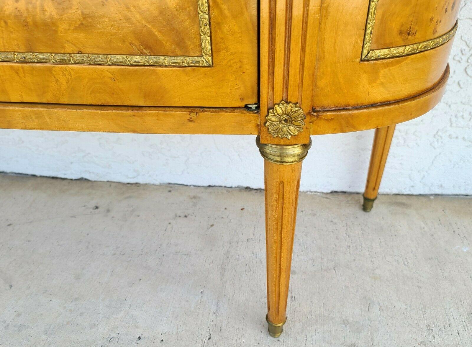 Italian Burl and Ormolu Mounted Granite Top Bar Sideboard at