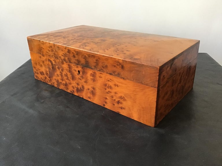 Italian Burl Wood Box at 1stDibs