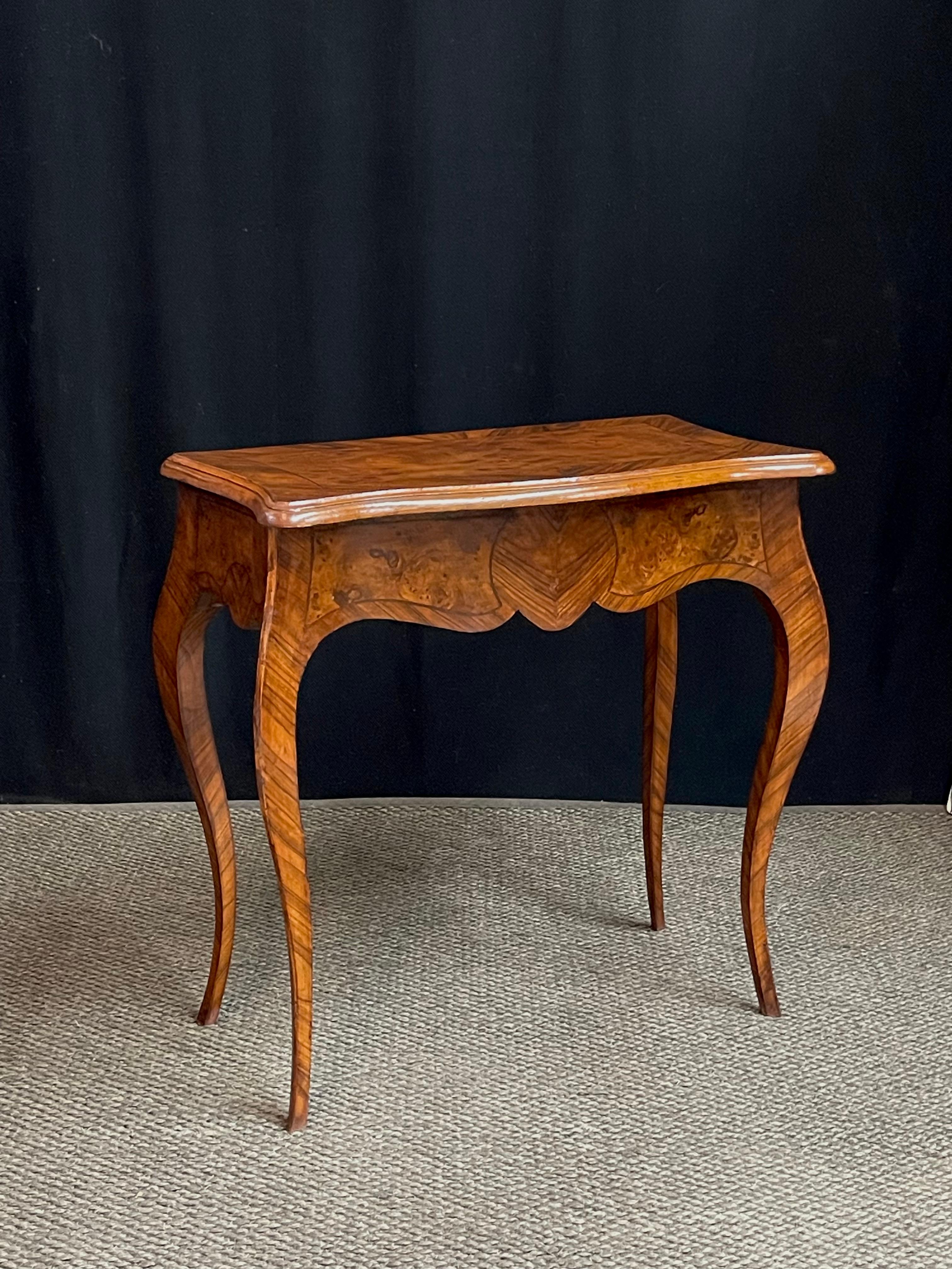 Italian Burl Wood Console Table For Sale 6