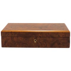 Italian Burl Wood Jewelry Box