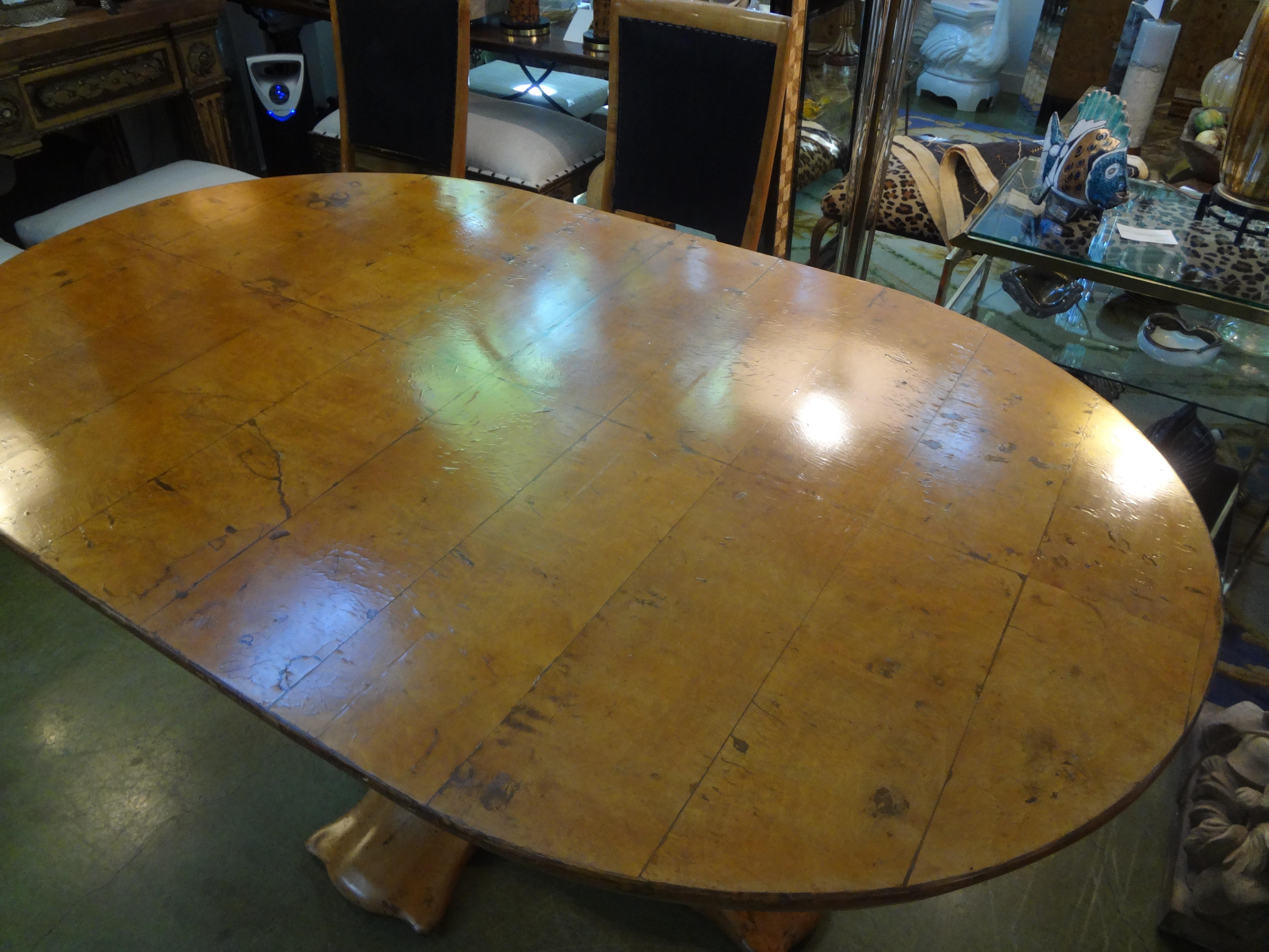 Burl Exceptional Italian Organic Modern Center Table-Osvaldo Borsani Attributed