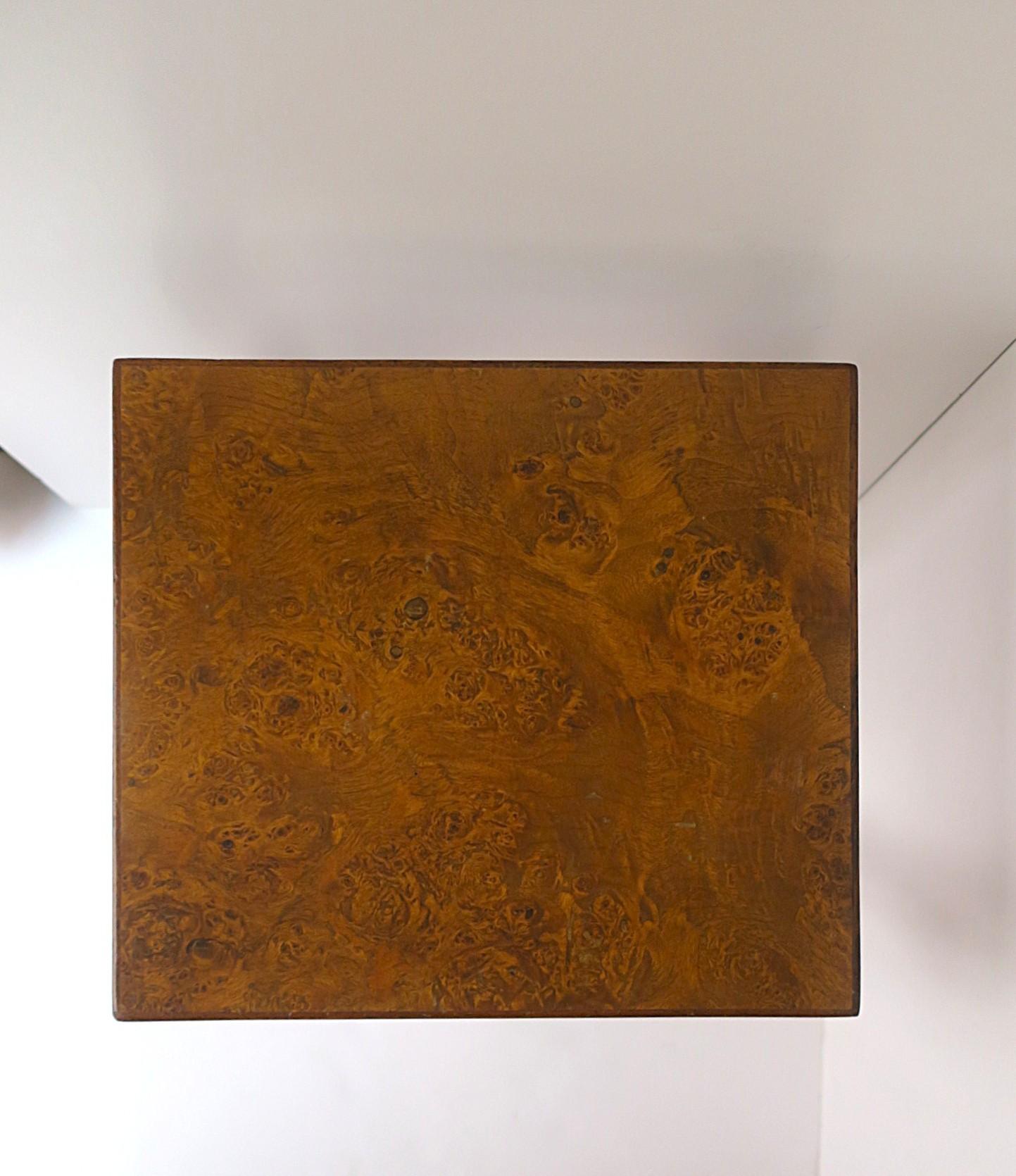 Italian Burl Wood Side Table Rococo Style by Mecchi Ruggero For Sale 7