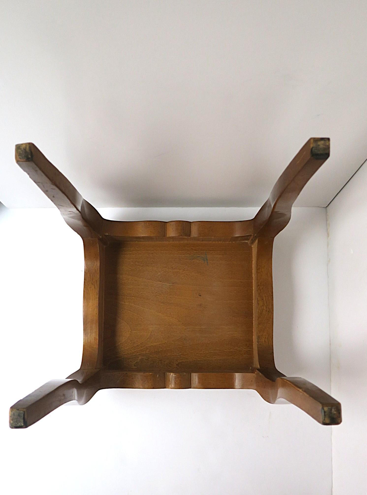 Italian Burl Wood Side Table Rococo Style by Mecchi Ruggero For Sale 8