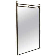 Italian Burnished Brass Mirror, 1950s