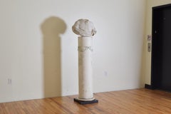 Italian Bust in Statuary Marble on Later Plaster Pedestal, 18th-19th Century