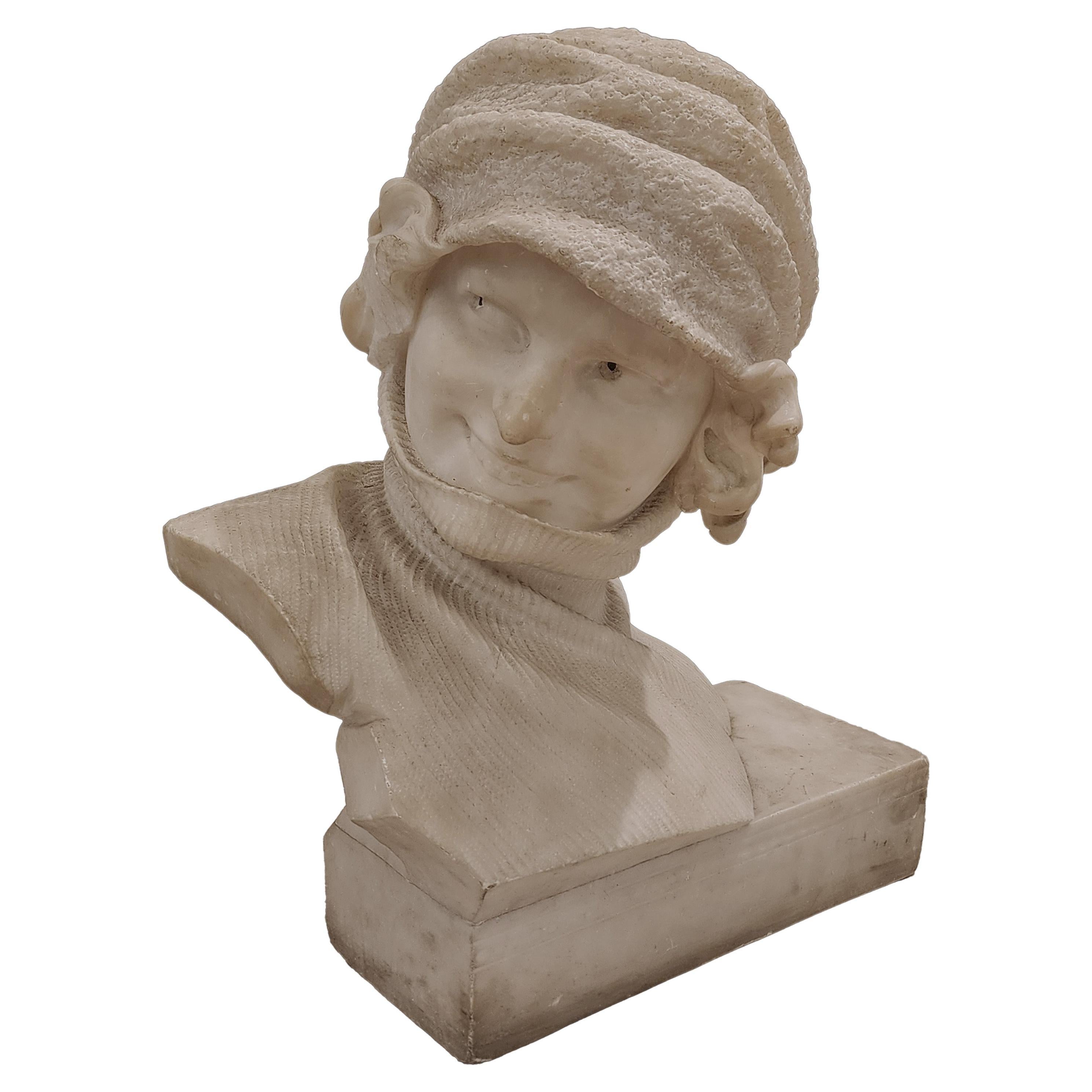 Italian bust of a woman from the 20th century, 1930s