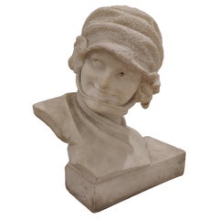 Italian bust of a woman from the 20th century, 1930s