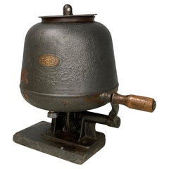 Italian butter making machine in dark gray metal by Ing. Carlo Sioli, 1900-1950s