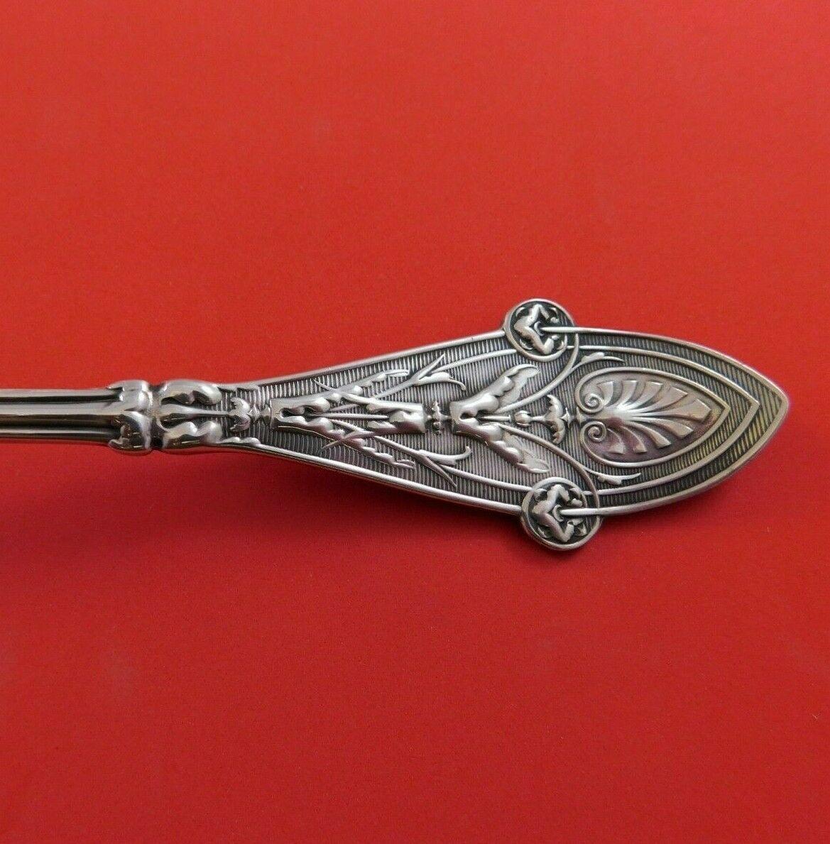 Sterling silver fish server with fluted edge 12 1/4