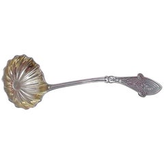 Italian by Tiffany & Co. Sterling Silver Gravy Ladle Scalloped Gold Washed