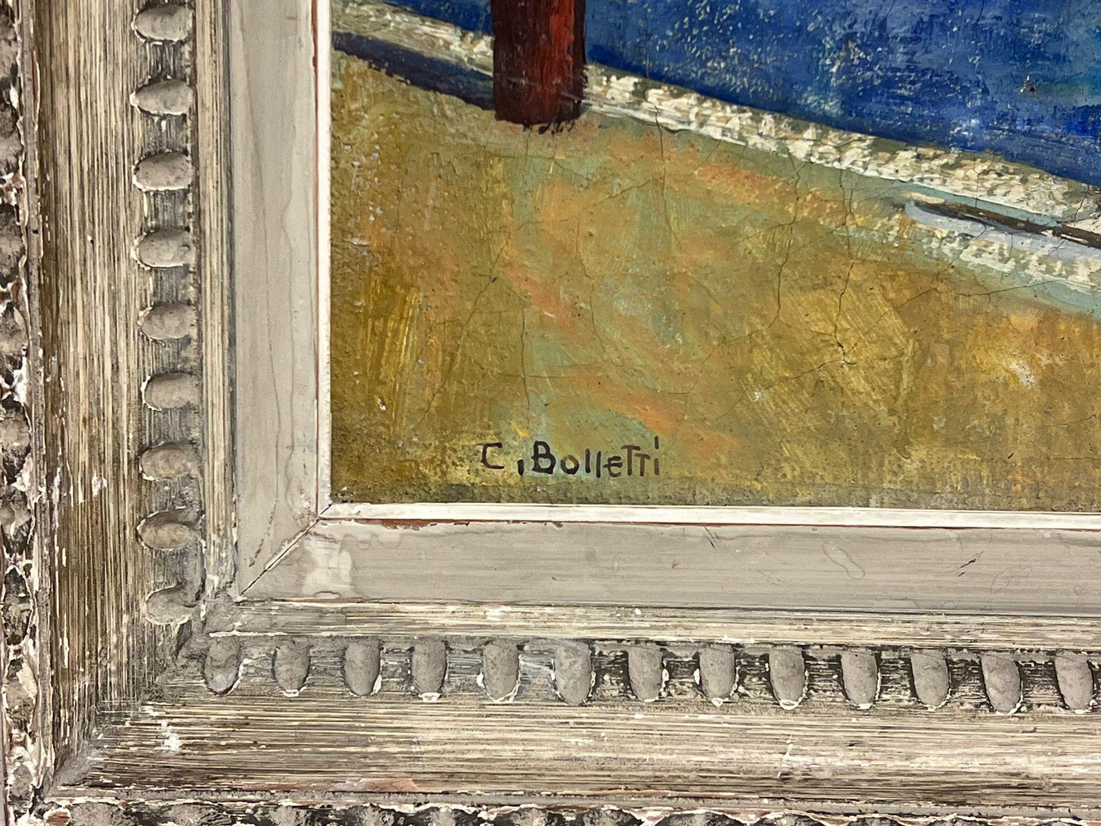 La construcción del puerto
Escuela Italiana, principios de 1900
firmado
óleo sobre lienzo, enmarcado en bastidor original antiguo de época
enmarcado: 26,5 x 31 pulgadas
lienzo: 20 x 24 pulgadas
procedencia: colección privada, Francia
estado: muy