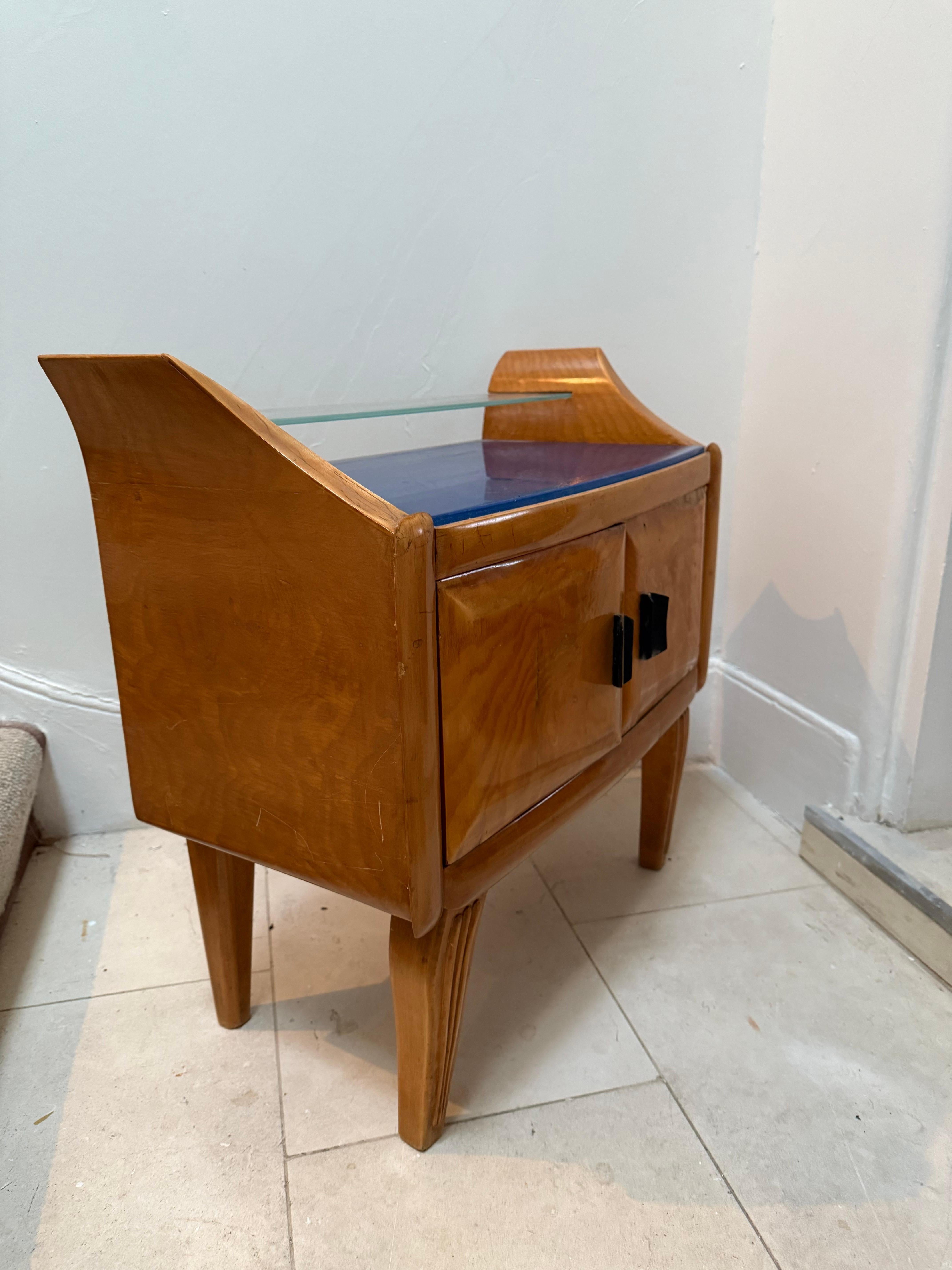 Polished Italian c. 1940's Pair Of Side Tales By Dassi For Sale