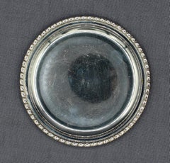 Italienisch ca. 1970er Jahre Satz von 8 Silber Untersetzern