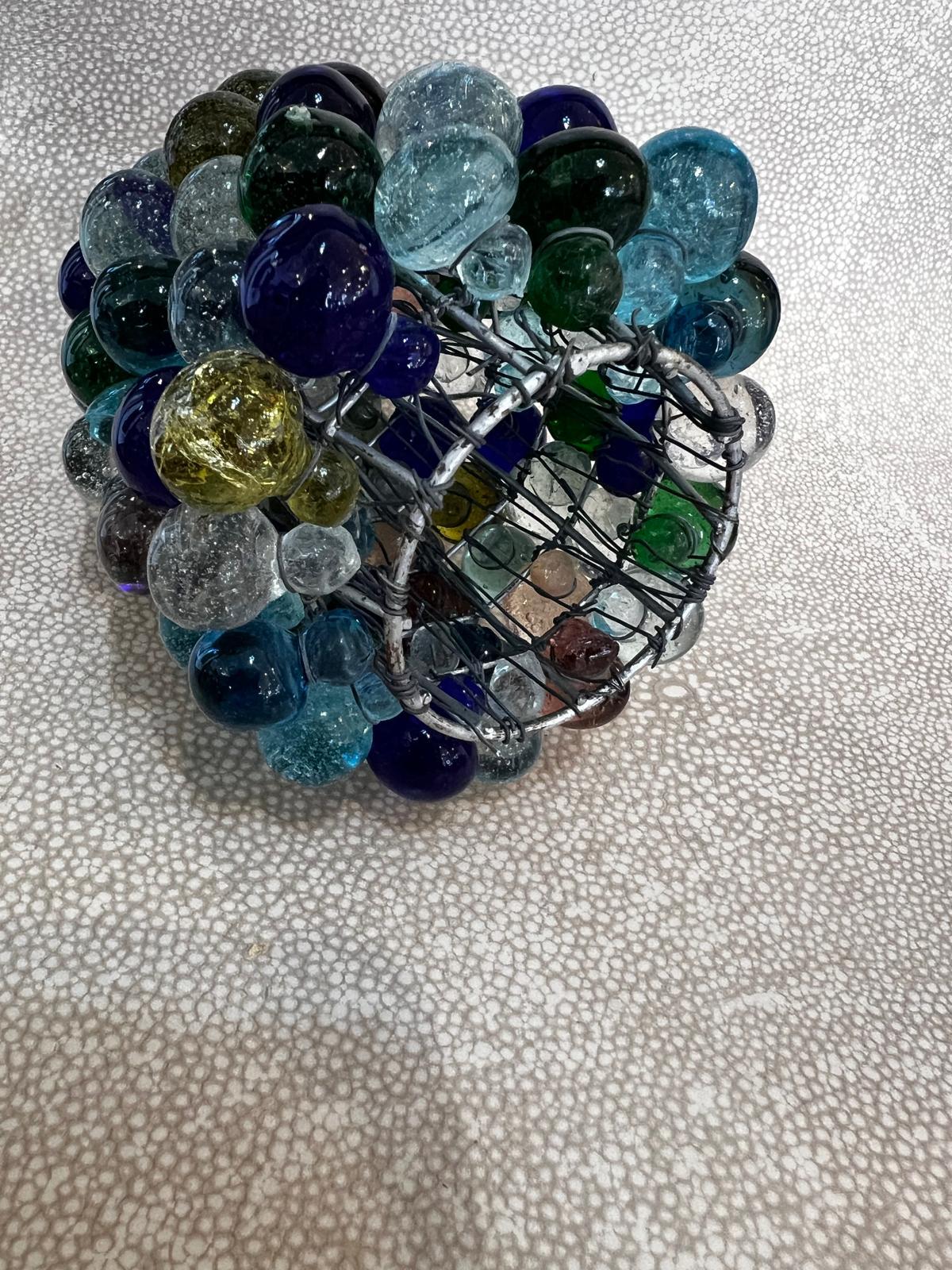 Lustre italien des années 60 en verre de Murano coloré en forme de vigne de raisin par Cesare Toso en vente 1