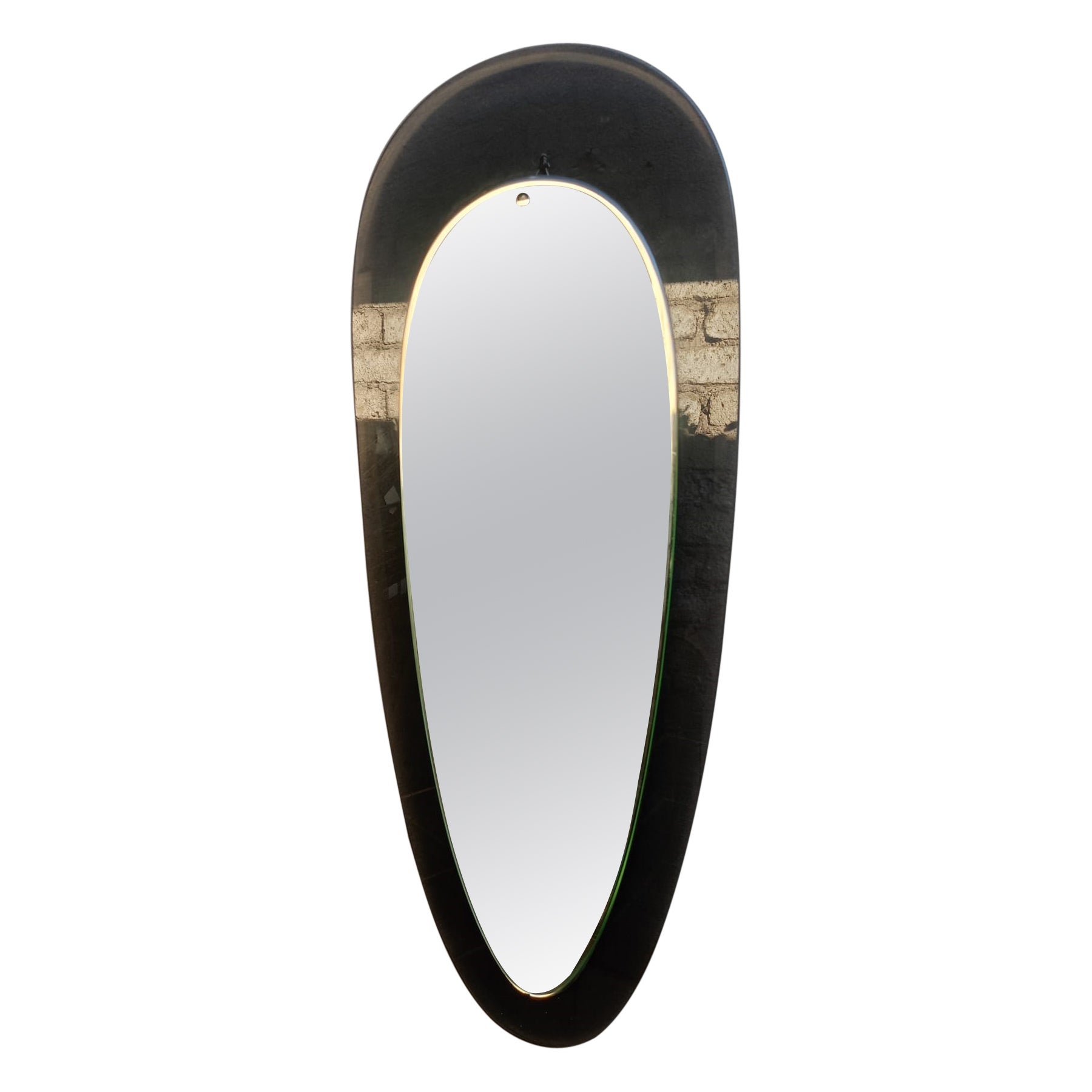 Italian c.70' wall mirror attributed to Crystal Art