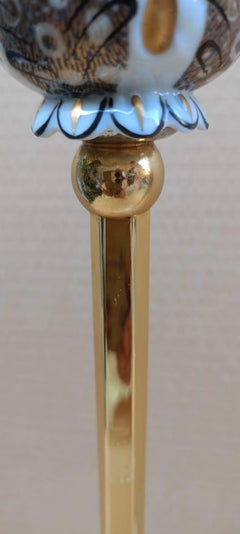 Italiano c.70's Un Par De Candelabros Firmados Por Giulia Mangani