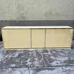 Armoire italienne en laiton et stratifié par Mario Sabot, années 1980