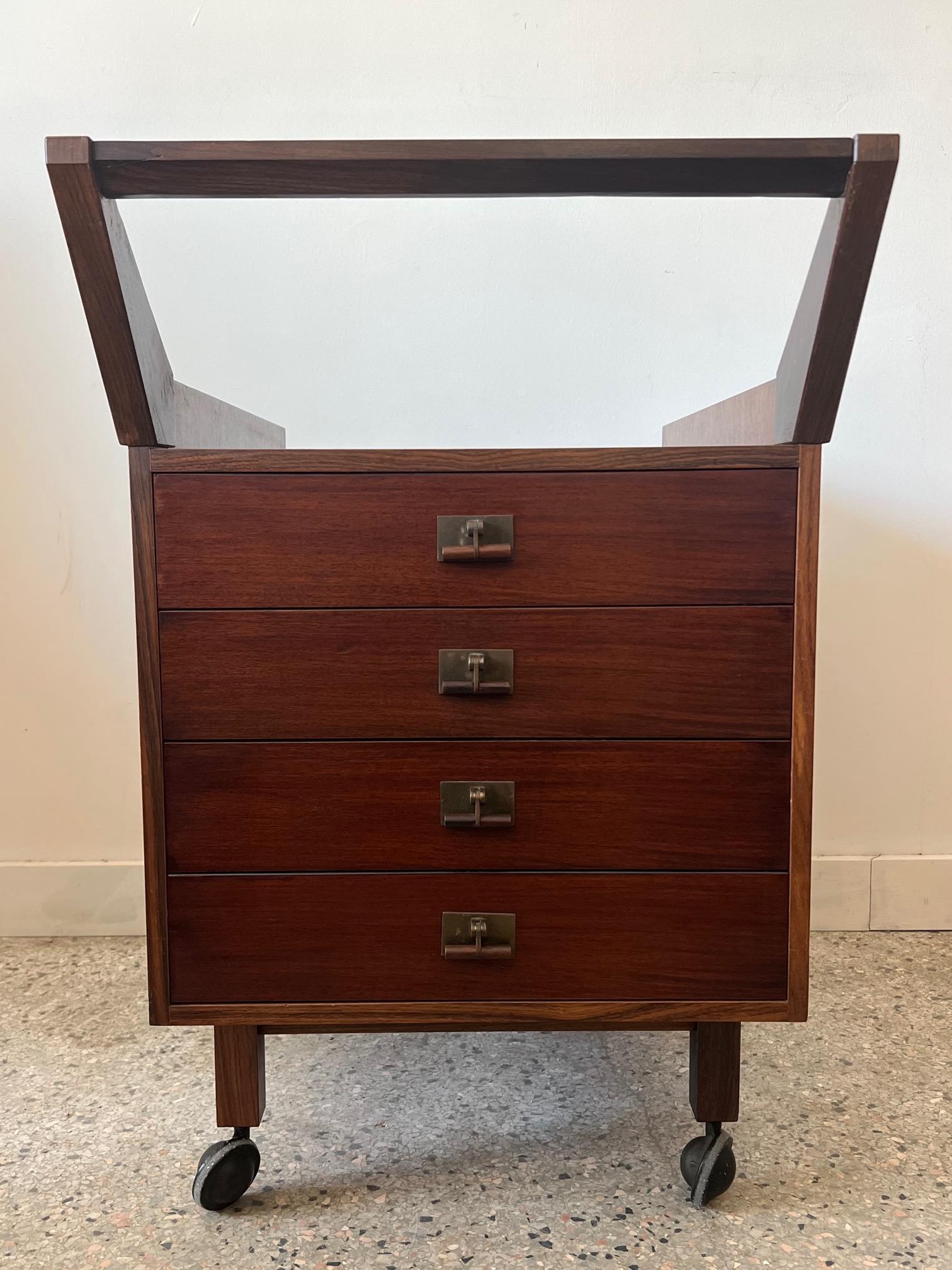 Mid-20th Century Italian Cabinet or Small Chest of Drawers by Franco Albini ca' 1950s For Sale