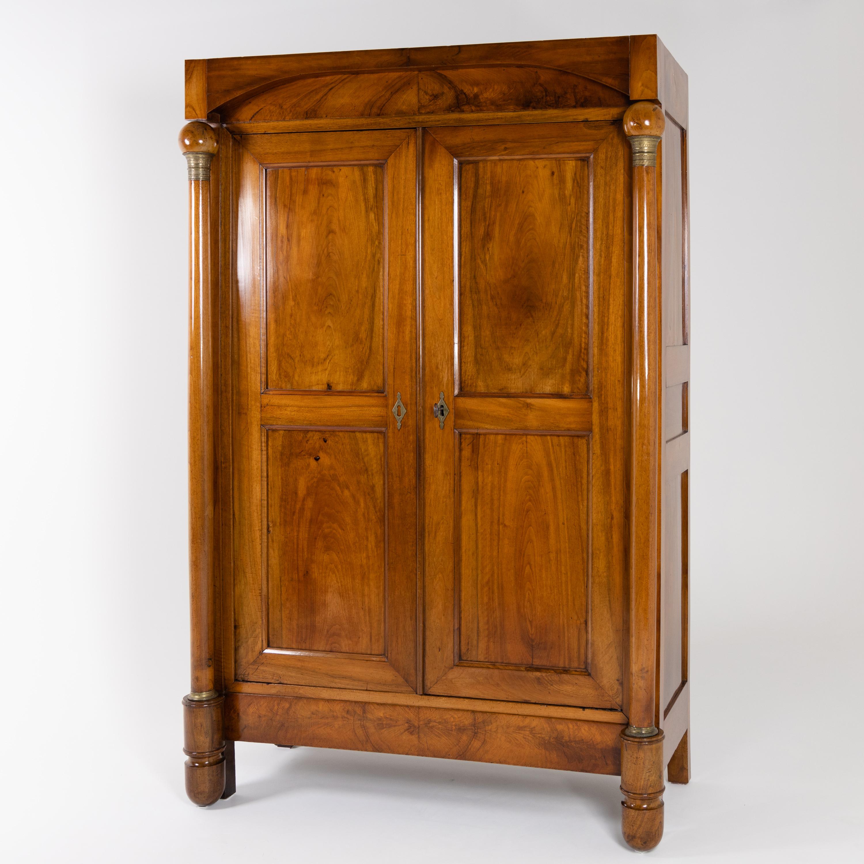 Italian Cabinet, Solid Mahogany, Around 1830 In Good Condition In Greding, DE