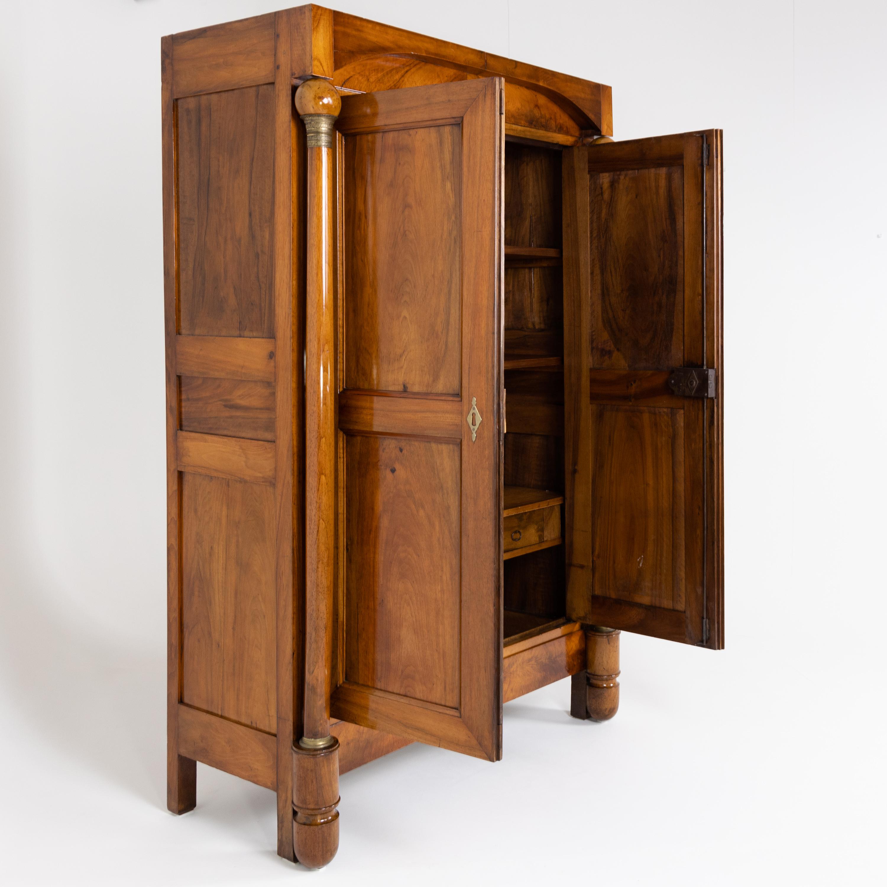 Italian Cabinet, Solid Mahogany, Around 1830 2