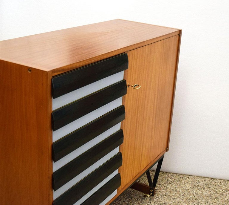 Metal Italian Cabinet with Drawers from the 1960s For Sale