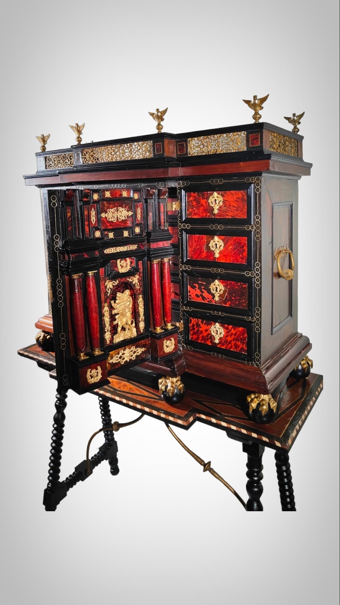 Italian Cabinet With Table, Late Seventeenth Century For Sale 6