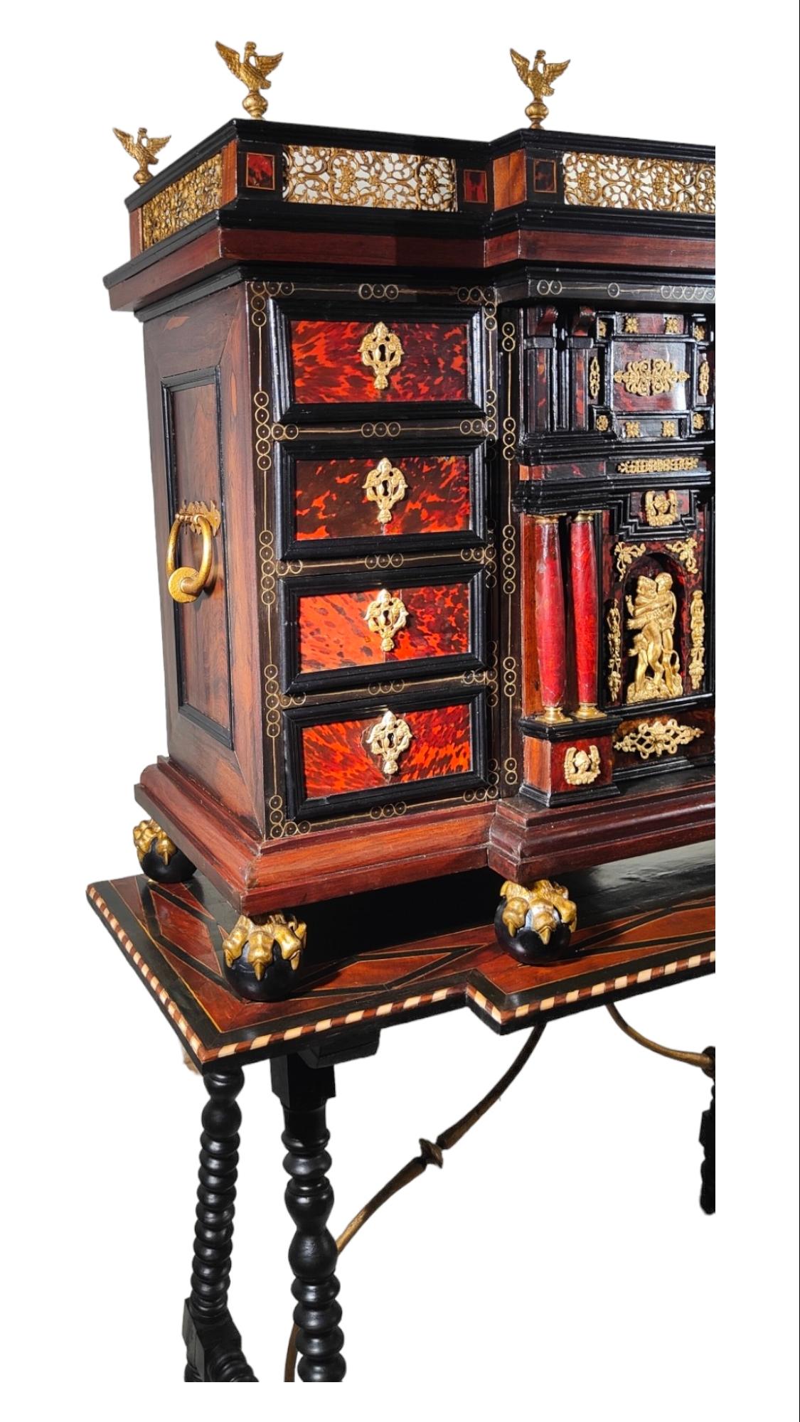 Italian Cabinet With Table, Late Seventeenth Century For Sale 12