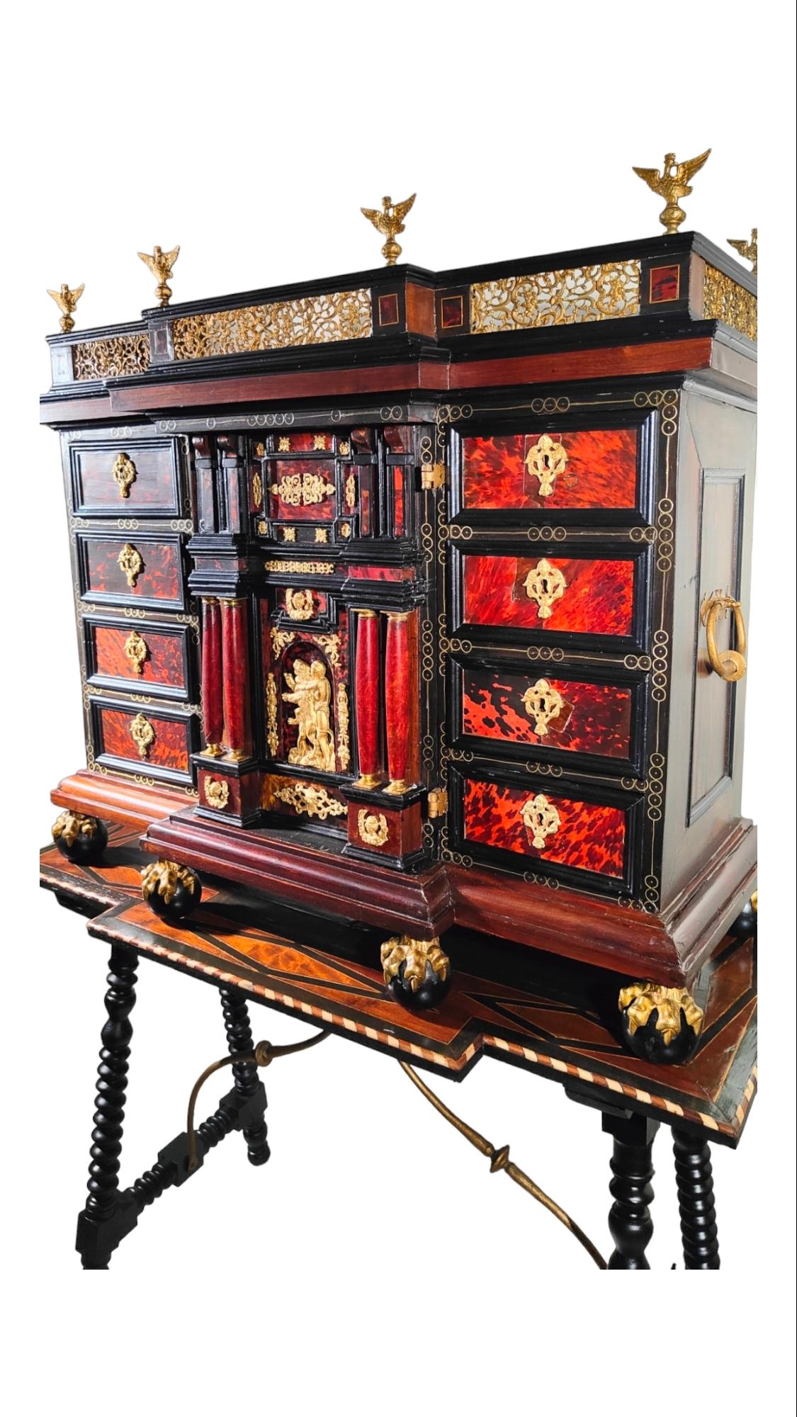 Italian Cabinet With Table, Late Seventeenth Century For Sale 13