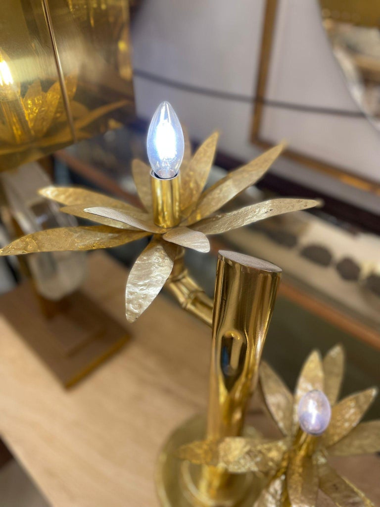 Italian Cactus Brass Table Lamp, circa 1960 For Sale at 1stDibs