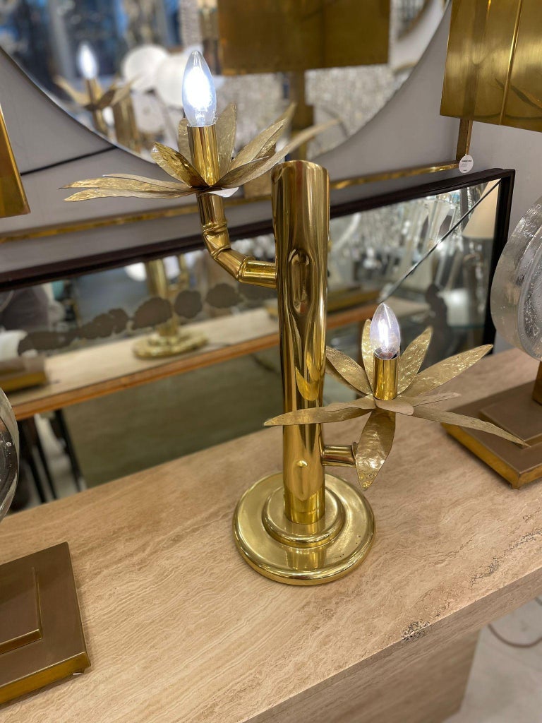 Italian Cactus Brass Table Lamp, circa 1960 For Sale at 1stDibs