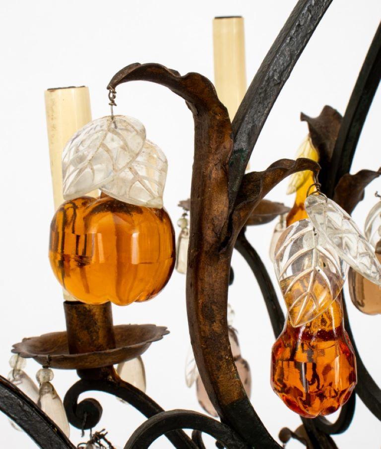 Italienischer Hängeleuchter in Käfigform aus Glas, 21. Jahrhundert (21. Jahrhundert und zeitgenössisch) im Angebot