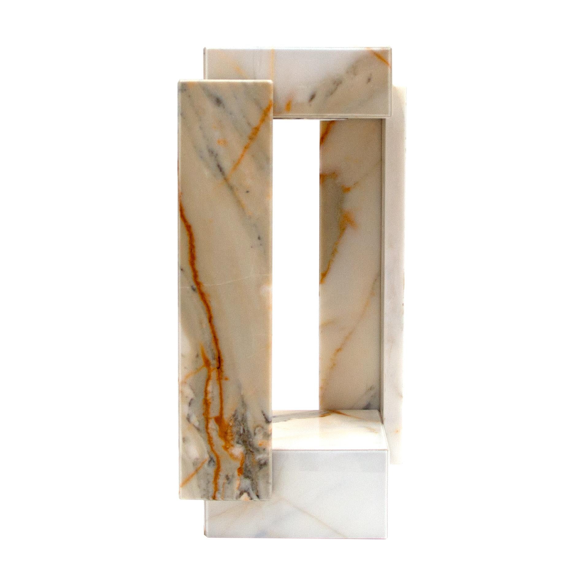 Lampada italiana in marmo Calacatta Design contemporaneo Mobili da collezione Spagna In condizioni Nuovo in vendita a VALVERDE DEL MAJANO, CL