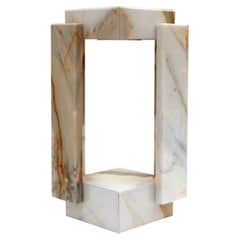 Italian Calacatta Marble Lamp Contemporary Design Collectible Furniture Spain