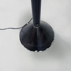 Italian Mid-Century Callimaco Black Steel Floor Lamp Sottsass for Artemide, 1980