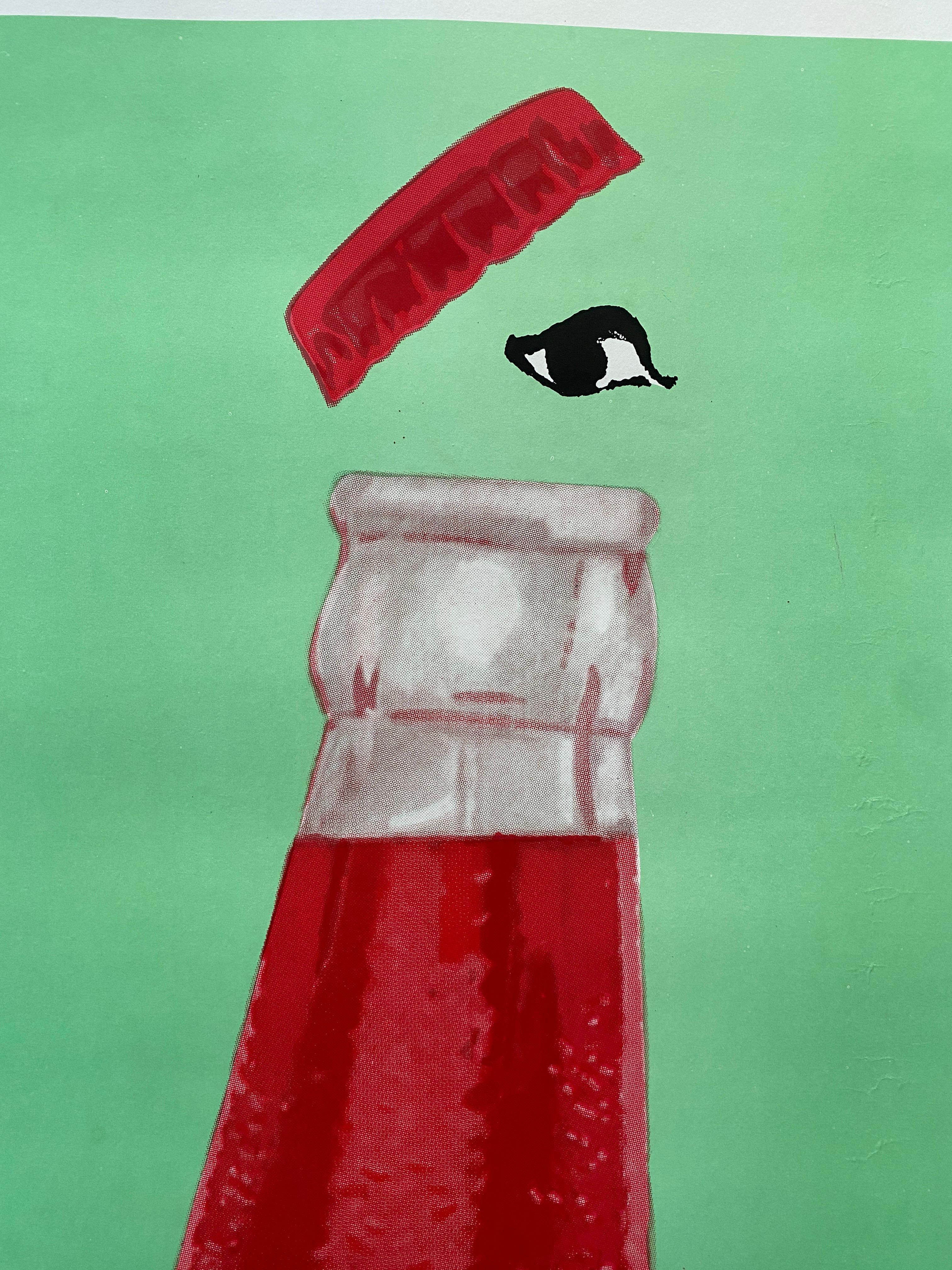 Italian Campari 'Soda Corre Con Tempo' Oversize Original Vintage Poster, 1968 For Sale 2
