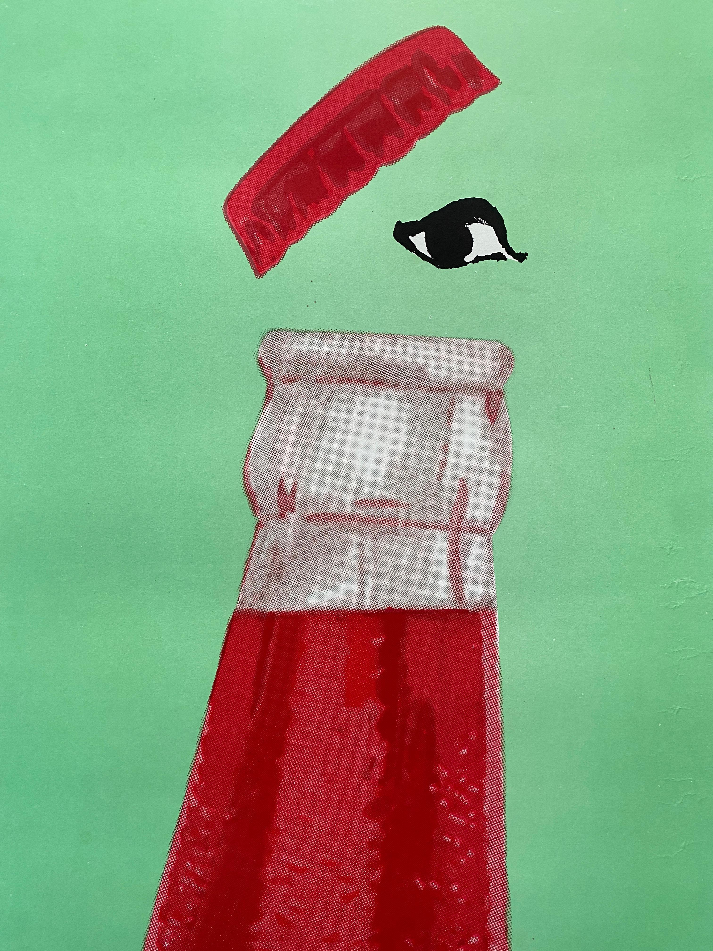 Italian Campari 'Soda Corre Con Tempo' Oversize Original Vintage Poster, 1968 For Sale 3