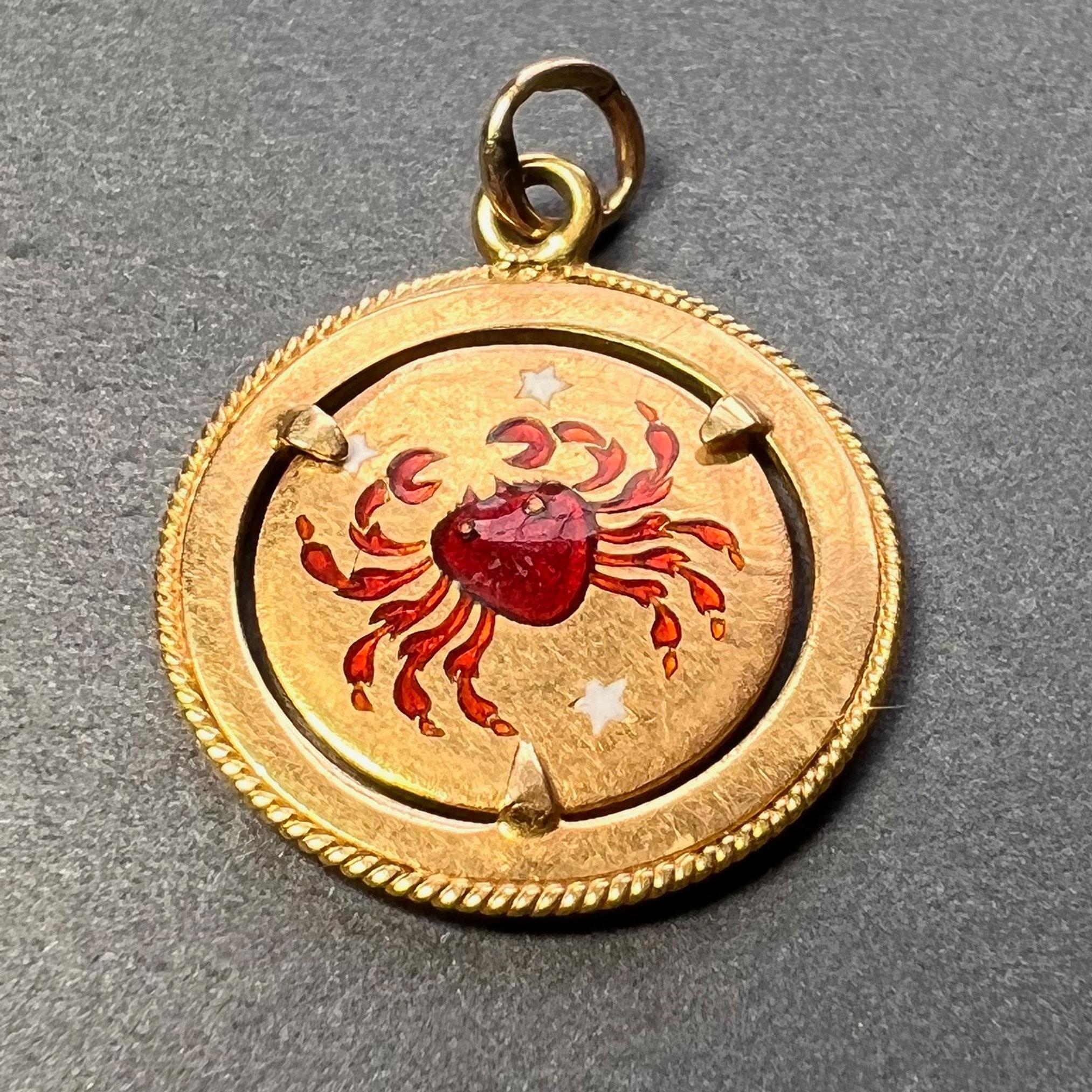 gold crab charm