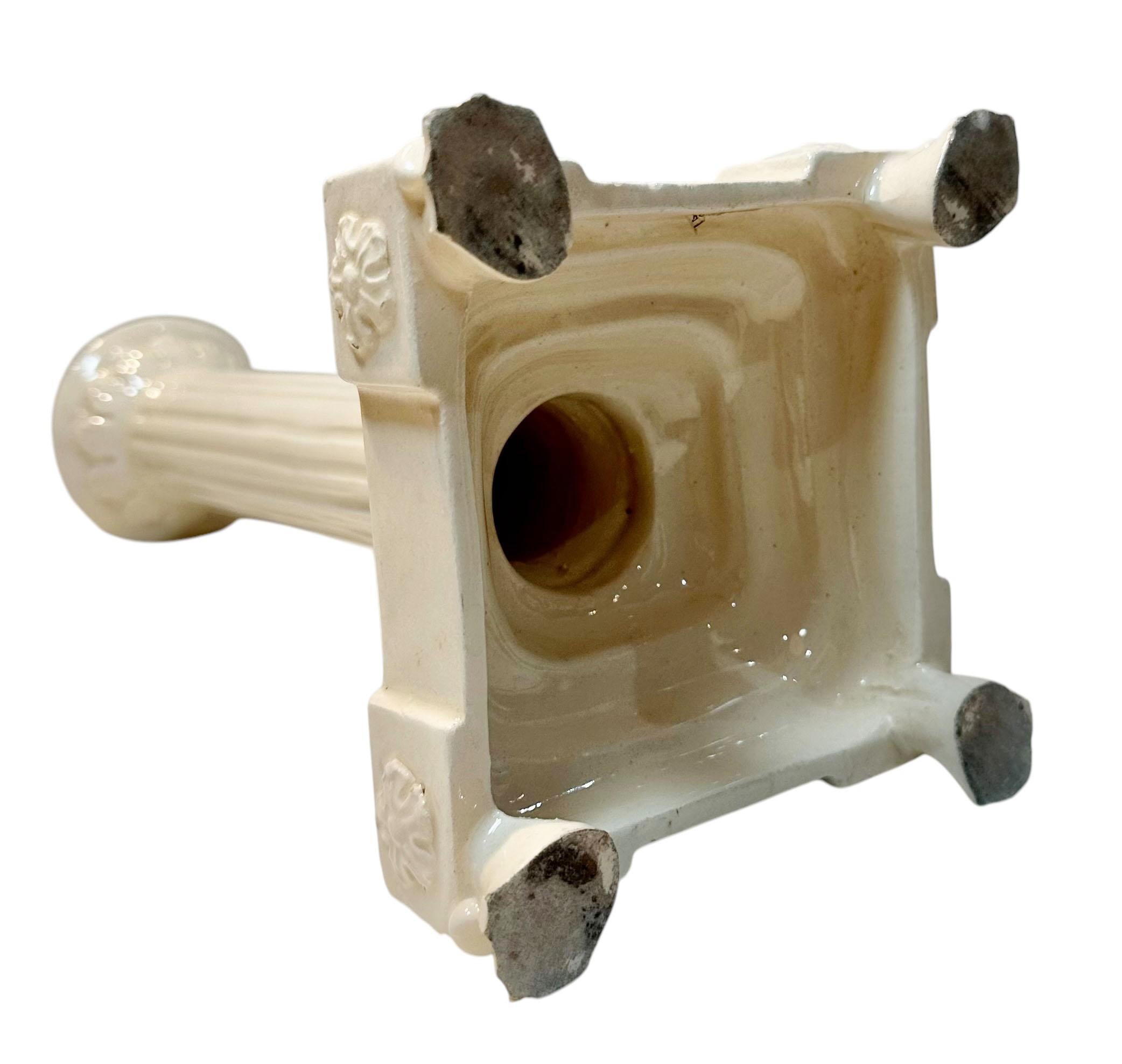 Ceramic Italian Candle Holders - Set of Three For Sale