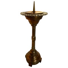 Italian Candleholder in Copper and Murano Glass by Ercole Barovier, 1940