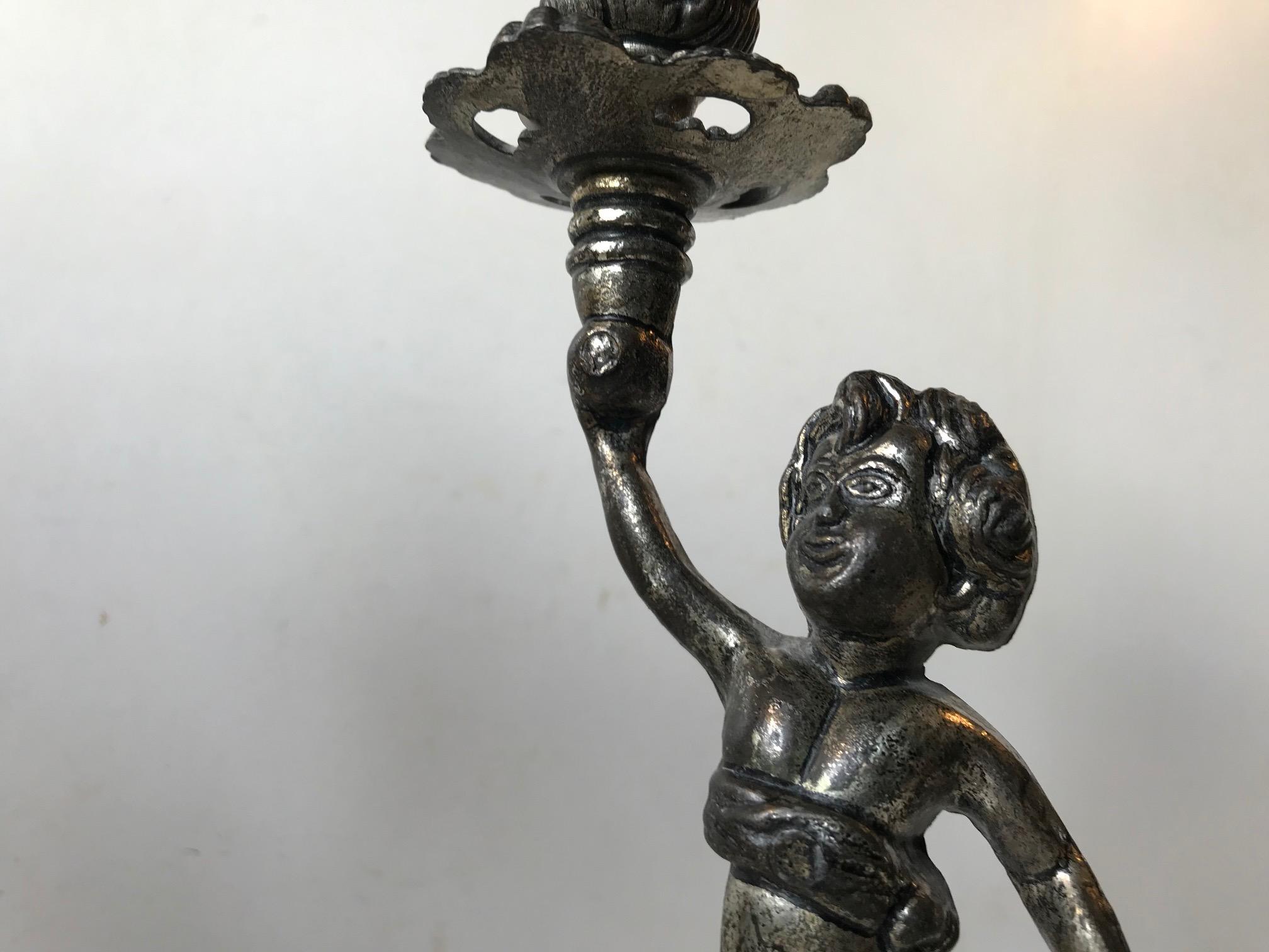 Italian Candlesticks with Cherubs, 1950s 2