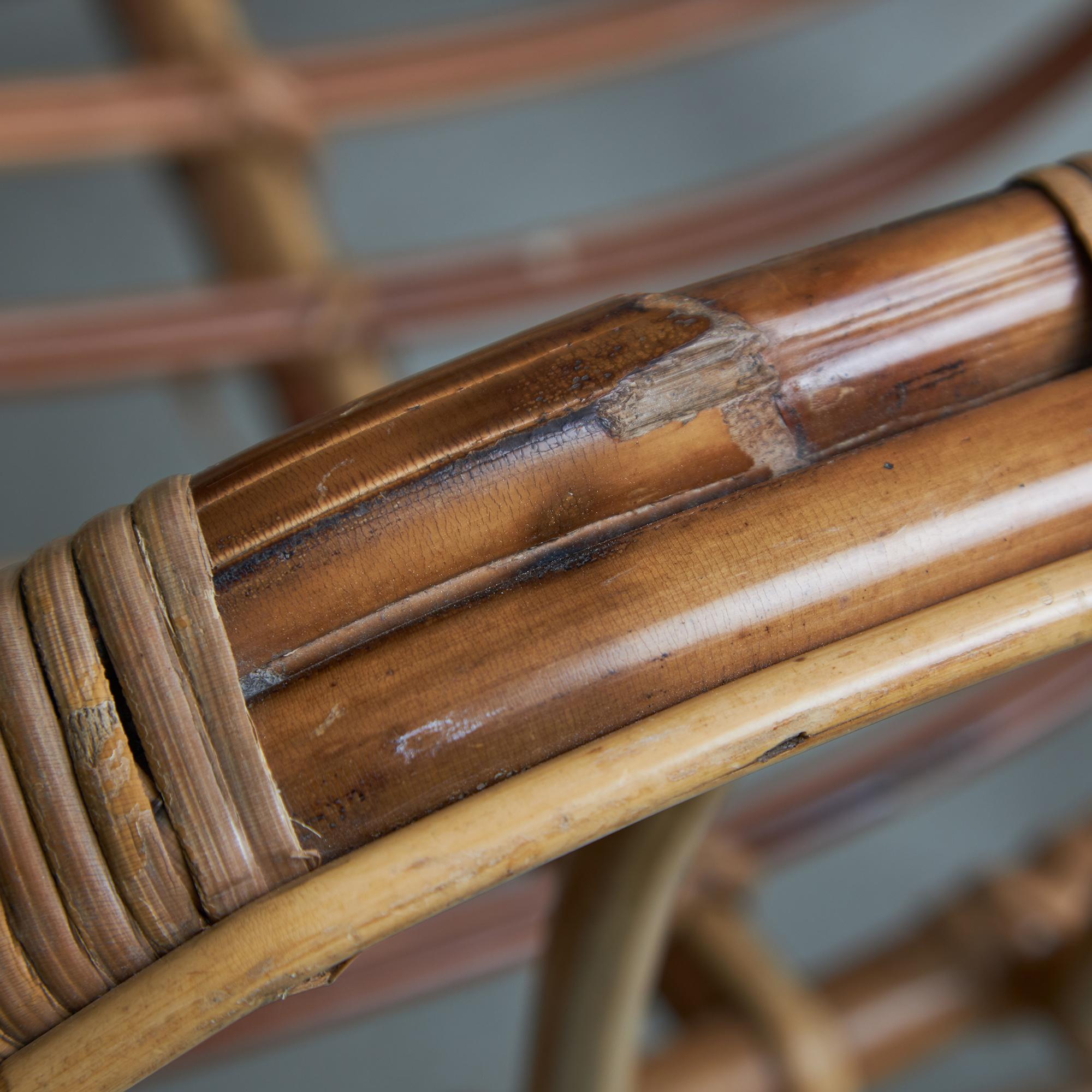 Italian Cane Garden Armchair 12