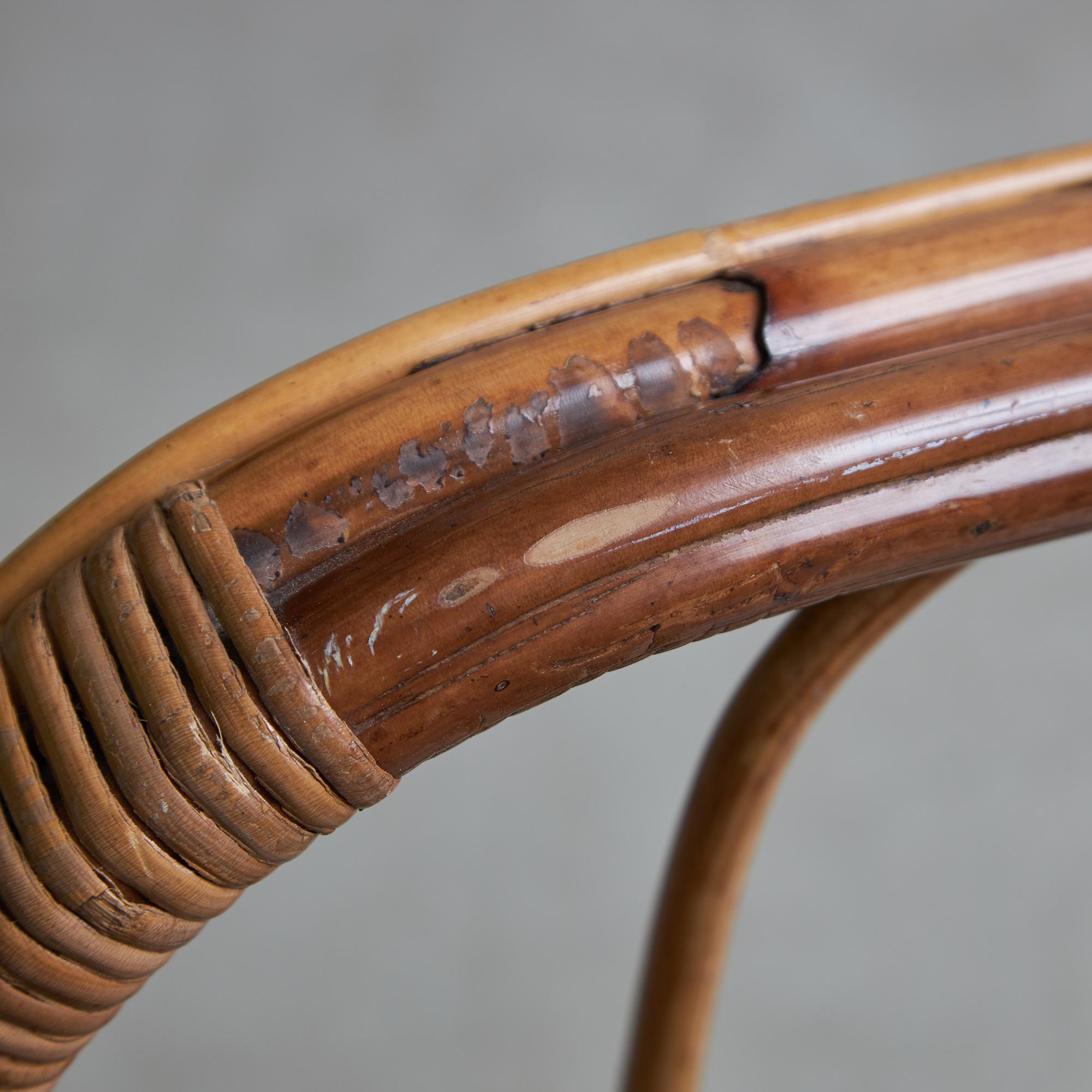 Italian Cane Garden Armchair 13