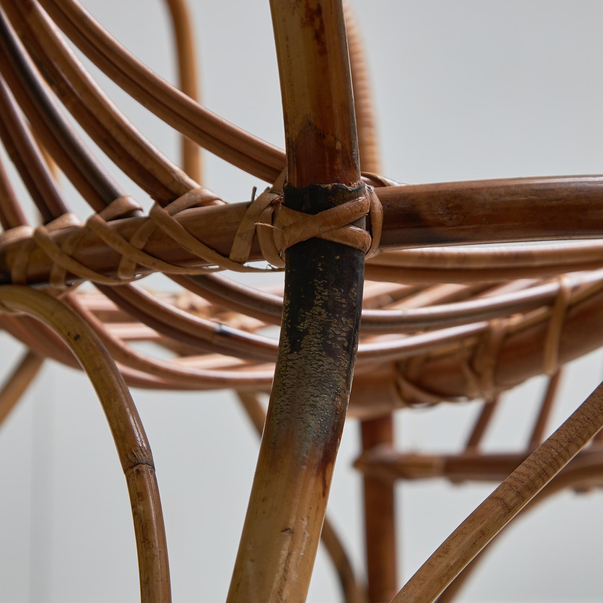 Italian Cane Garden Armchair 5