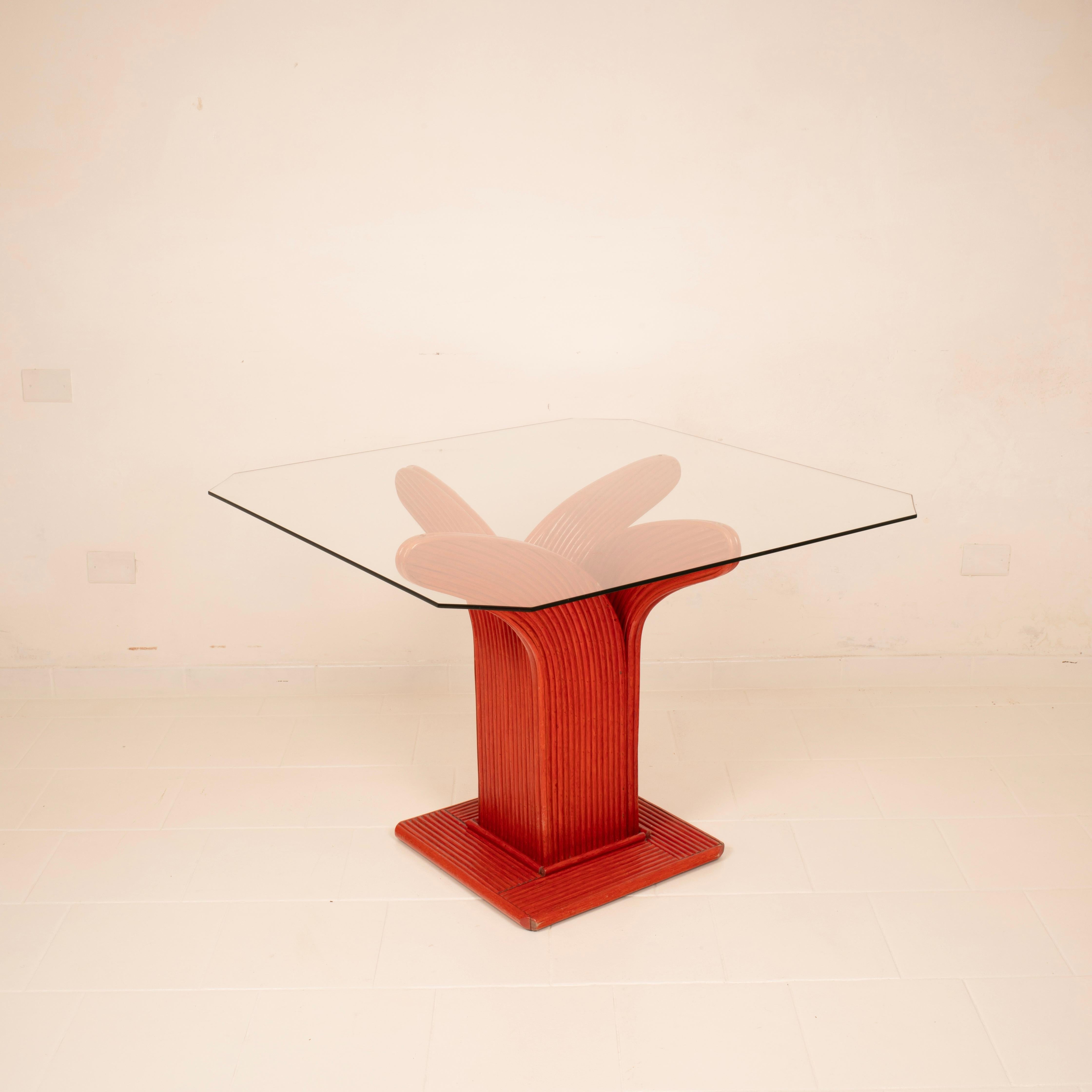 Mesa italiana de caña de Vivai Del Sud, 1980 Italian en venta