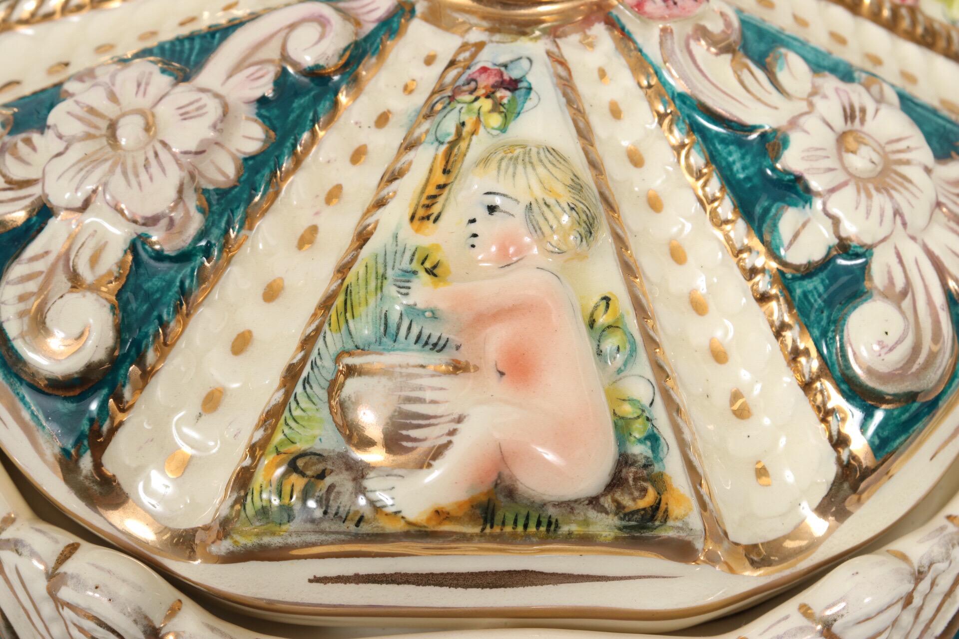 capodimonte candy dish with lid