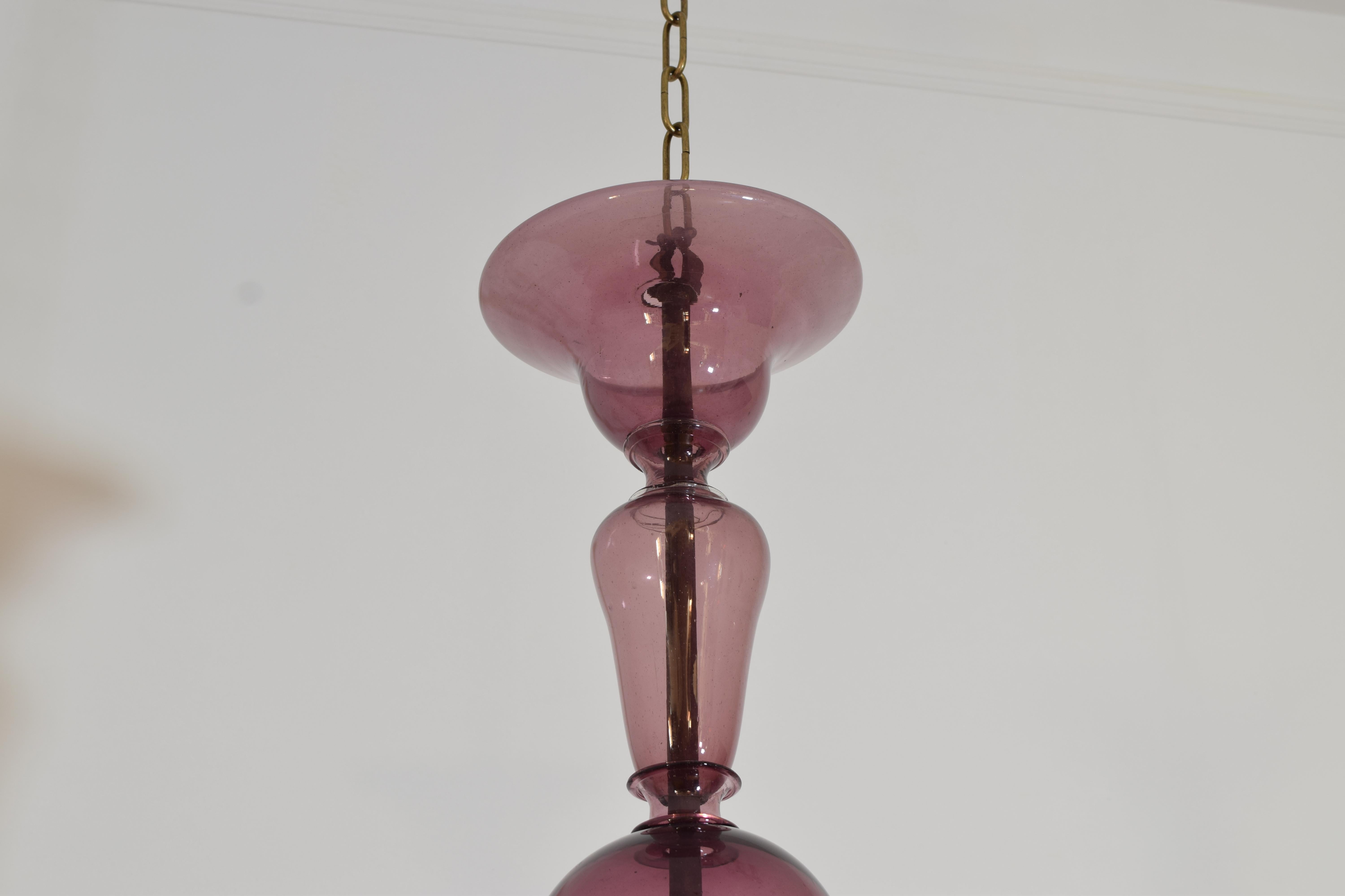 Italiana, Carlo Scarpa Gran araña de cristal de Murano Ova de 12 luces ca. 1935-1940 en venta 2