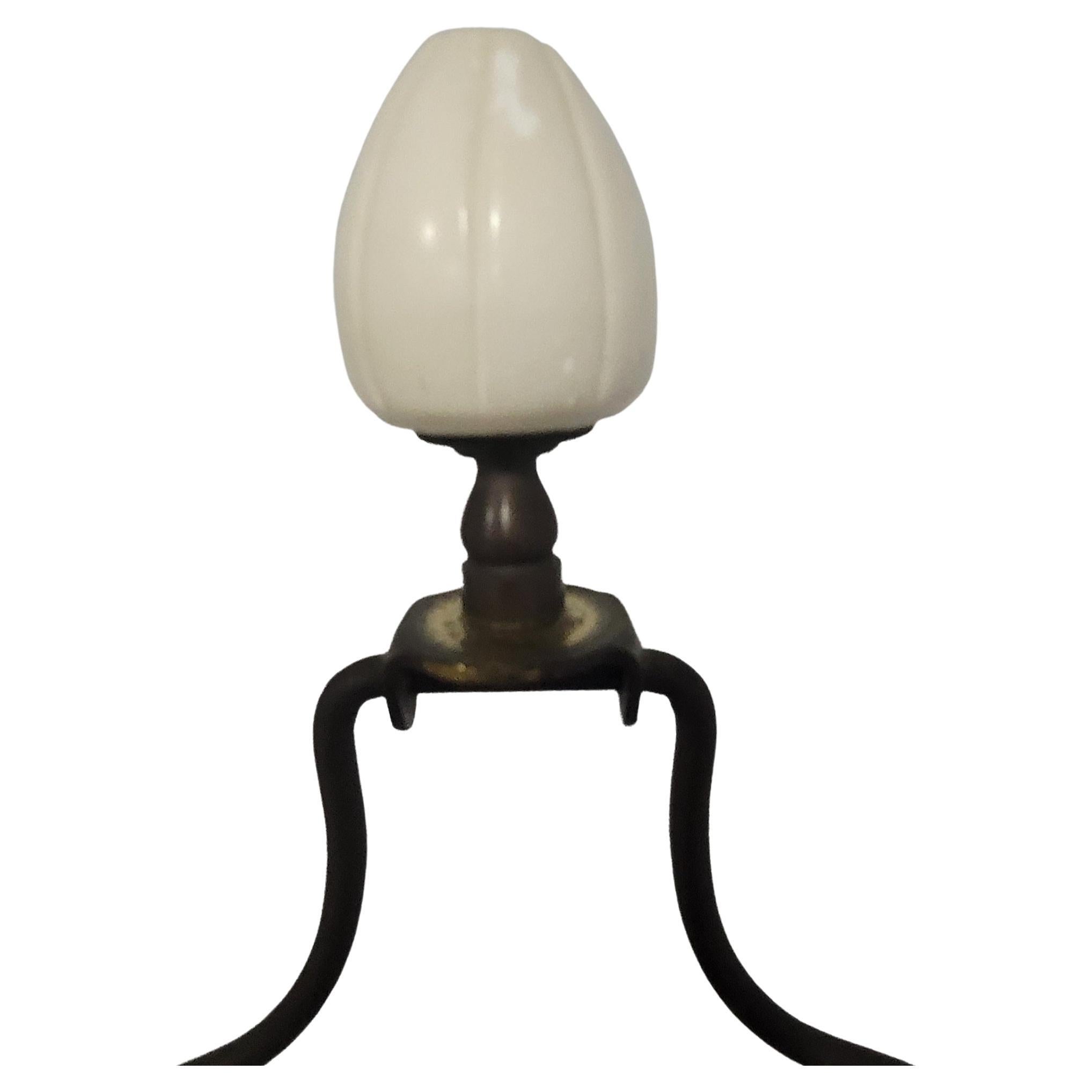 Italian Carrara Alabaster Marble and Brass Lamp In Good Condition For Sale In Germantown, MD