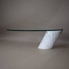 Italian Carrara Marble Cocktail Coffee Table by Pace, 1970s