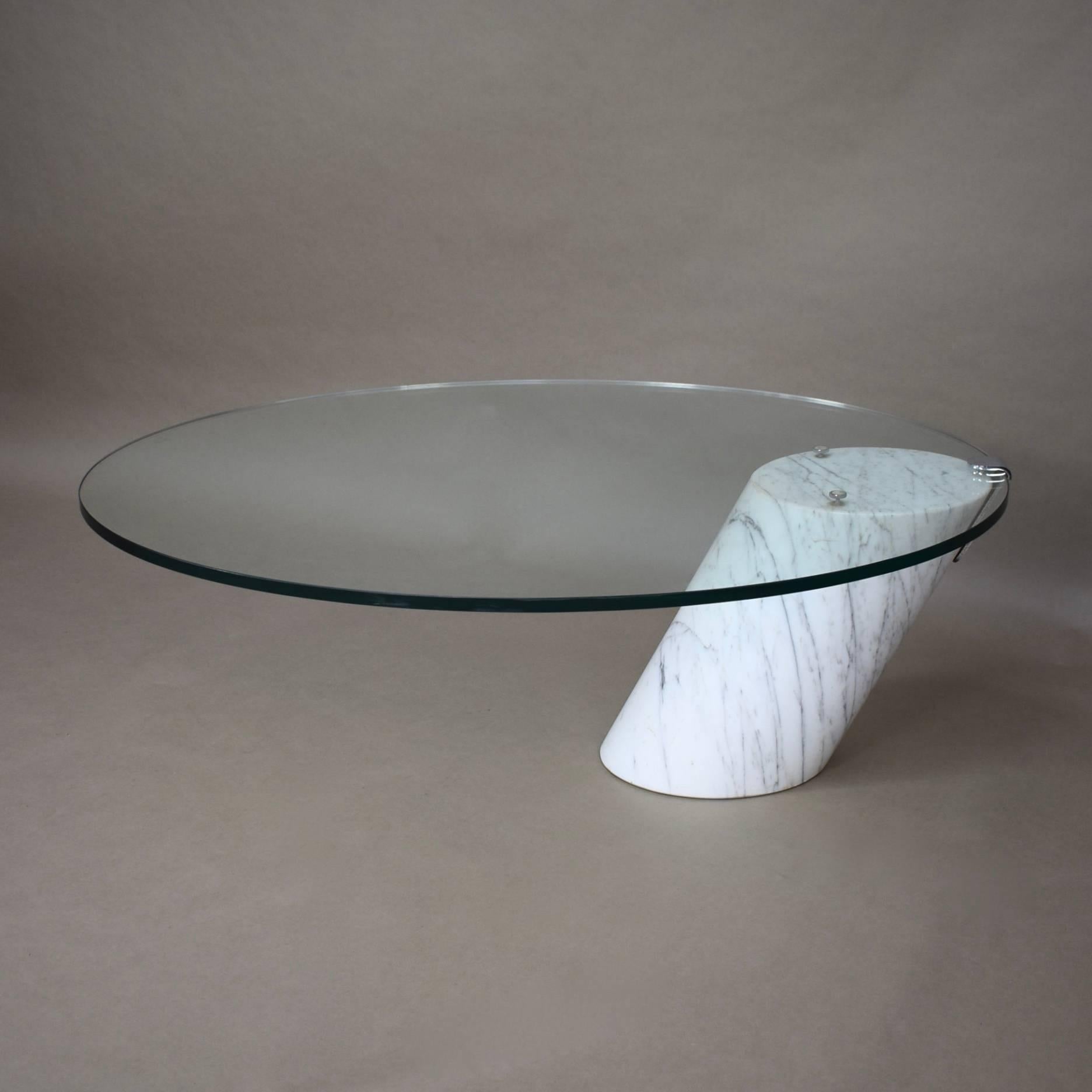 Italian Carrara Marble Cocktail Coffee Table by Pace, 1970s In Excellent Condition In Pijnacker, Zuid-Holland