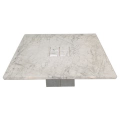 Italian Carrara Marble Coffee Table, 1990's
